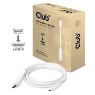 CLUB3D USB 3.1 Type C HDMI 2.0 transformator Bijela 1.8m CAC-1514