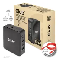 CLUB3D International Travel Charger 140W GaN technology Four port USB Type-A(1x)
