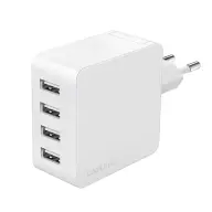LOGILINK 4 port USB wall charger 4x USB-A 24 W white
