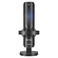 BOYA K9 USB podcast streamer Gamer RGB mikrofon fekete