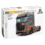 ITALERI 1/24 Mercedes-Benz Actros MP4 Big Space - Grand Prix Edition versenykamion modell