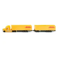 SIKU SUPER DHL dupla pótkocsis kamion