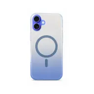 CELLECT Magnetni silikonski ovitek iPhone 16 modro-prozoren