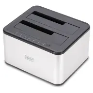 DIGITUS DA-71540-2 - 2.5"/3.5" USB 3.0 Dual SATA HDD/SSD Docking Station silver
