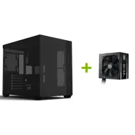 COOLERMASTER CD600 black + MWE Gold V2 750W power supply