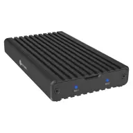 ICY BOX IB-2817M-C32 2x M.2 PCIe SSD külső ház USB-C 3.2 Gen 2x2 fekete