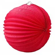 Lampion wheel 22 cm red