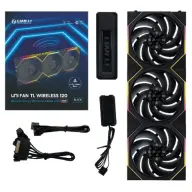 LIAN LI UNI FAN TL Wireless 120mm 3 darabos szett fekete
