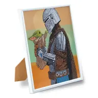 CRAFT BUDDY Gyémántszemes kirakó 21x25 cm kerettel - Star Wars The Mandalorian Grogu