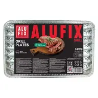 ALUFIX GRILL3UNINEW rectangular grill tray 34.5x22.5cm 3 pcs