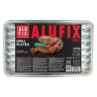 ALUFIX GRILL5UNINEW Grill tray rectangular 34.5x22.5cm 5 pcs