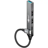 GOOBAY Slim 4-Port USB Hub USB-C to USB-C/USB-A 5 Gbit/s