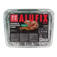ALUFIX TROPFGUNINEW grill tray 33x26cm 3 pcs Aluminium