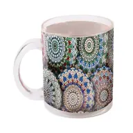 IRIS QX 102029 Bögre üveg mandala minta minta 9.7cm