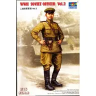 TRUMPETER 1/16 Második világháborús szovjet katona tiszt figura modell 00704