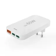 HAMA Öszehajtható hálózati töltő USB + Type C PD QC 65W fehér
