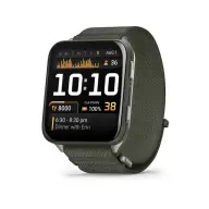 GARMIN Venu X1 mohazöld Titanium mohazöld ComfortFit Nylon szíjjal (ED)