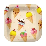 Tányér Papier 23 cm Eis pattern