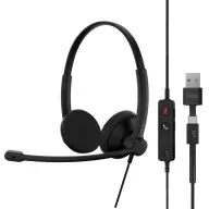 EPOS IMPACT 100 UC Stereo USB-C+A fekete