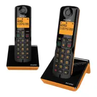 ALCATEL S280 DUO telefon készülék vezeték nélküli DECT fekete-narancs