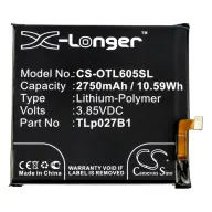 CAMERON SINO Alcatel Idol 5 CAMERON SINO Battery 2750mAh LI-Polymer CAC2710006C1/TLp027A1/TLp027B1 compatible