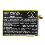 CAMERON SINO Li-Polymer akku 3.7V/2500mAh Archos AC55HE kompatibilis FEKETE