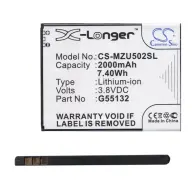 CAMERON SINO Navon Mizu M502 CAMERON SINO Li-Polymer battery 3.8V/2000mAh NAVON G55132 compatible BLACK