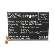 CAMERON SINO BlackBerry Q5 CAMERON SINO Li-Polymer akku 3.8V/2100mAh Blackberry BAT-51585-003 kompatibilis FEKETE