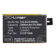 CAMERON SINO Asus Zenfone Max CAMERON SINO Li-Polymer akku 3.8V/5000mAh Asus C11P1508 kompatibilis FEKETE