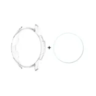 ENKAY Samsung Watch 3 eSIM 45mm ENKAY műanyag keret ütésálló + kijelzővédő üveg ÁTLÁTSZÓ