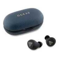 GUESS PU GRAINED bluetooth fülhallgató SZTEREO v5.3 IPX5 + töltőtok SÖTÉTKÉK