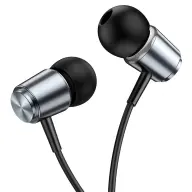 HOCO M108 fülhallgató SZTEREO 3.5mm jack felvevő gomb SÖTÉTSZÜRKE