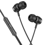 HOCO POWER earphone SZTEREO Type-C felvevő orb FEKETE