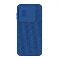 NILLKIN Samsung A16 5G NILLKIN CAMSHIELD szilikon telefonvédő ütésállóság csíkos SÖTÉTKÉK