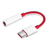 ONEPLUS audió adapter kábel 3.5mm jack aljzat - Type-C PIROS OEM