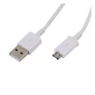SAMSUNG adatkábel USB - microUSB. töltés funkció. FEHÉR OEM/bulk csomagolás