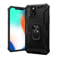 iPhone 13 Pro 4-OK defender szilikon telefonvédő ütésállóság mágneses FEKETE