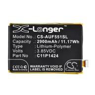 CAMERON SINO Asus Zenfone 2 CAMERON SINO Li-Polymer akku 3.85V/2900mAh Asus C11P1423 kompatibilis FEKETE