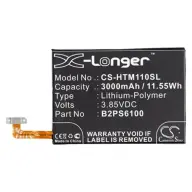 CAMERON SINO Li-Polymer akku 3.85V/3000mAh HTC 35H00256-00 kompatibilis FEKETE
