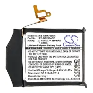 CAMERON SINO Samsung Gear S3 Frontier CAMERON SINO Li-Polymer akku 3.85V/350mAh Samsung EB-BR760 kompatibilis FEKETE
