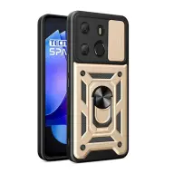 GIGAPACK tecno spark go 2023 4g defender szilikon telefonvédő ütésállóság kameravédő arany