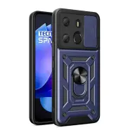 GIGAPACK tecno spark go 2023 4g defender szilikon telefonvédő ütésállóság kameravédő sötétkék