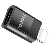 HOCO iPhone 14 Pro HOCO UA17 adapter Type-C outlet - lightning adatátvitel and chraging FEKETE