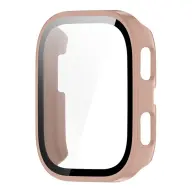 GIGAPACK amazfit bip 6 műanyag keret bumper ütésállóság + kijelzővédő üveg rózsaszín