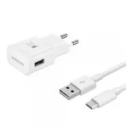 SAMSUNG networking charger USB outlet 15W fast charger + EP-DR140AWE Type-C cable 80cm white OEM