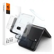 SPIGEN Samsung Z Flip4 5G SPIGEN FC képernyővédő üveg 2db 2.5D külső kijelző FEKETE