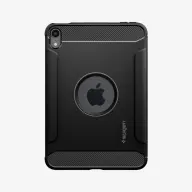 SPIGEN IPAD mini 6 (2021) SPIGEN RUGGED ARMOR szilikon telefonvédő ütésállóság logó kivágás FEKETE