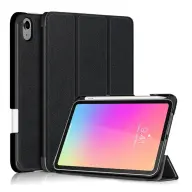 GIGAPACK ipad mini 6 (2021) tok álló bőr hatású aktív flip ceruza tartó fekete