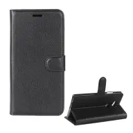 GIGAPACK sony xperia l2 tok álló bőr hatású flip prémium fekete