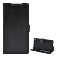 GIGAPACK sony xperia m5 tok álló bőr hatású flip prémium fekete